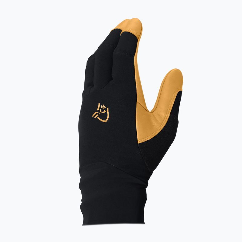 Lyžiarske rukavice NORRONA Lyngen Windstopper Leather caviar black 2