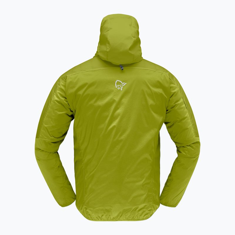 Pánska vetrovka NORRONA Faketind Aero60 Zip Hood golden lime 2