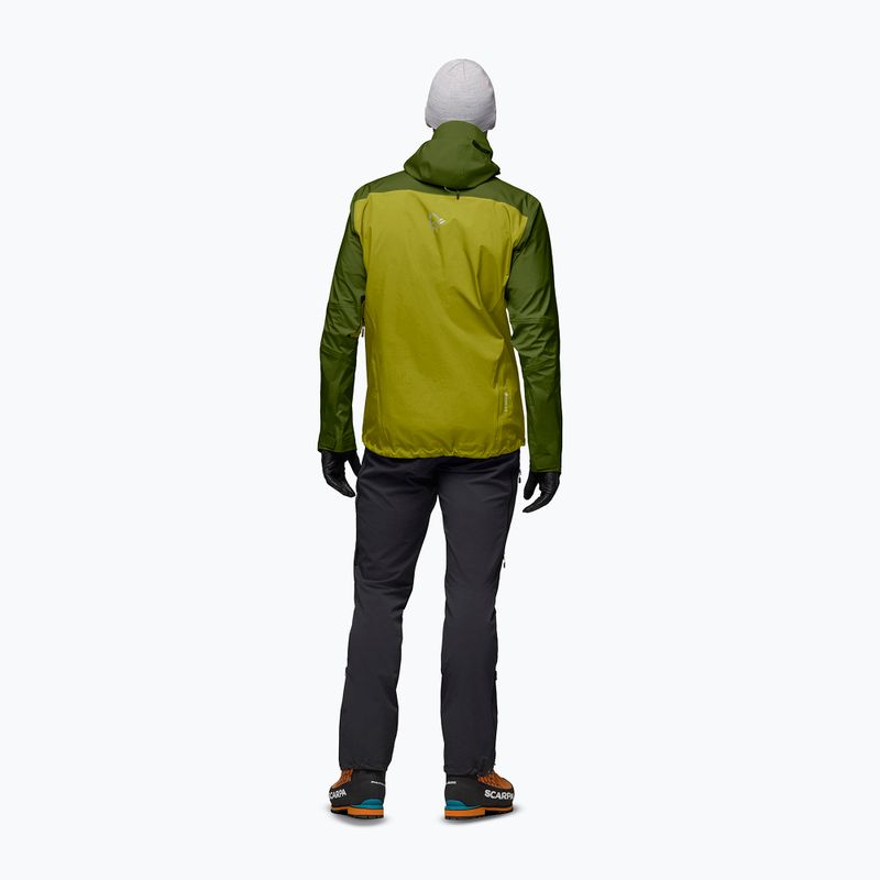 Pánska nepremokavá bunda NORRONA Falketind Gore-Tex golden lime/pesto 3