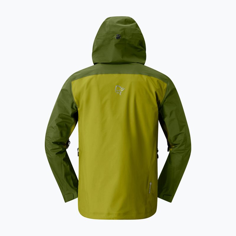 Pánska nepremokavá bunda NORRONA Falketind Gore-Tex golden lime/pesto 5