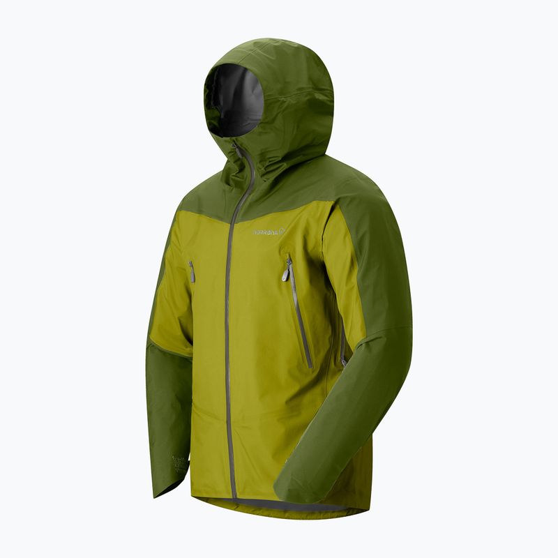 Pánska nepremokavá bunda NORRONA Falketind Gore-Tex golden lime/pesto 6