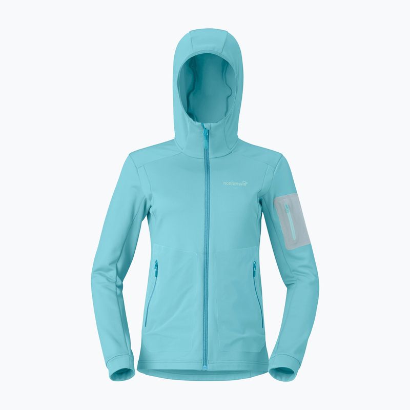 Dámska trekingová mikina NORRONA Falketind Warm2 Stretch Hood brittany blue 5
