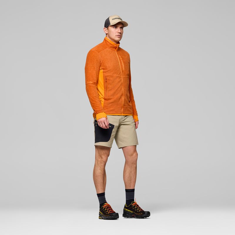 Pánska flísová mikina NORRONA Falketind Warm1 Active gold flame/exuberance 4