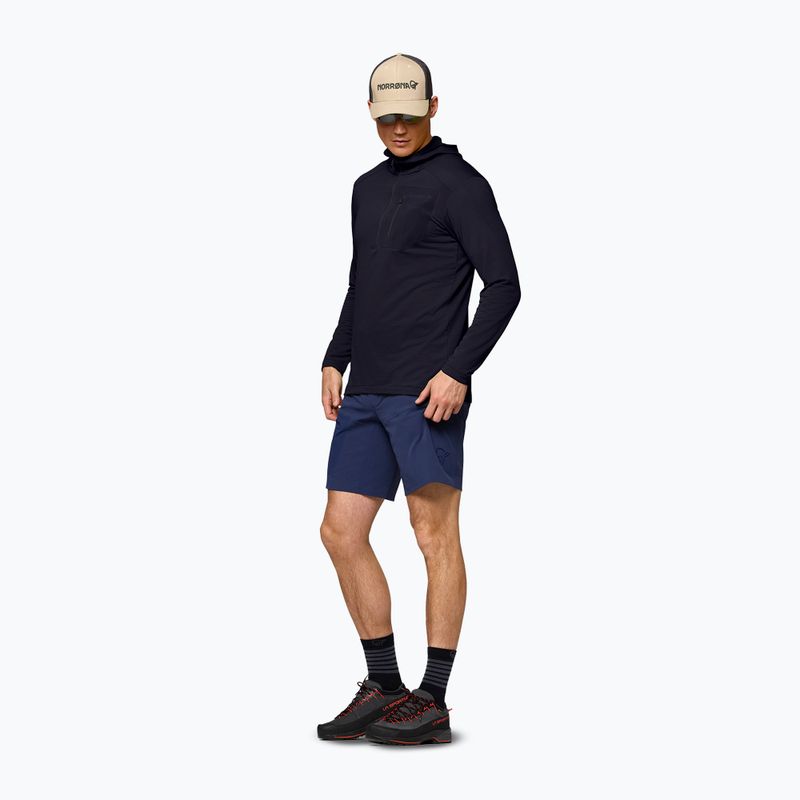 Pánska trekingová mikina NORRONA Falketind Warm1 Hood caviar black 2