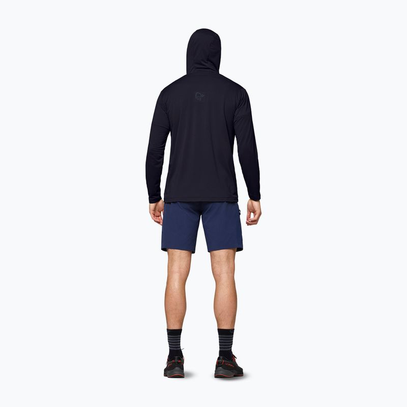 Pánska trekingová mikina NORRONA Falketind Warm1 Hood caviar black 3