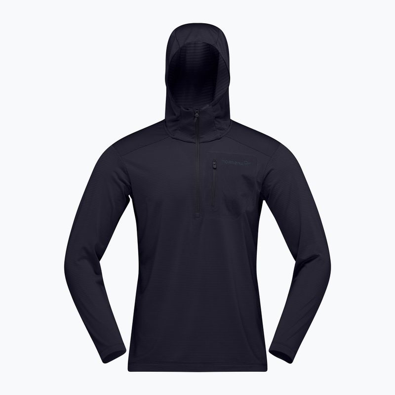 Pánska trekingová mikina NORRONA Falketind Warm1 Hood caviar black 5