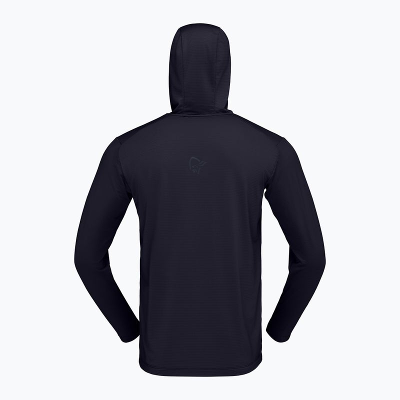 Pánska trekingová mikina NORRONA Falketind Warm1 Hood caviar black 6
