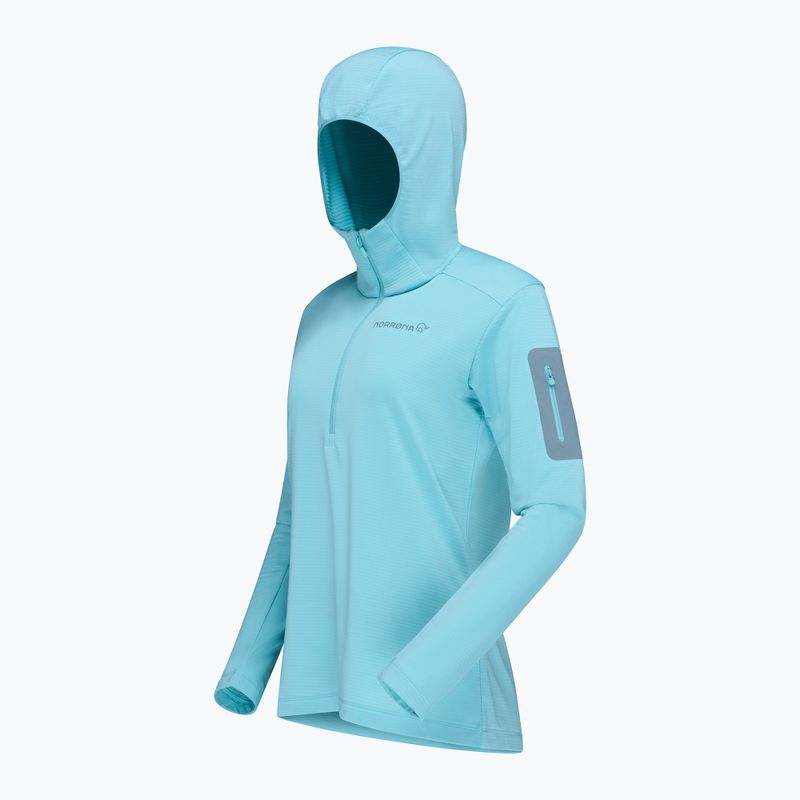 Dámska trekingová mikina NORRONA Falketind Warm1 Hood aqua haze/trooper 7
