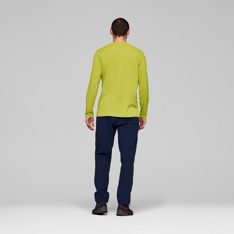 Pánske tričko longsleeve NORRONA Femund Tech golden lime 3