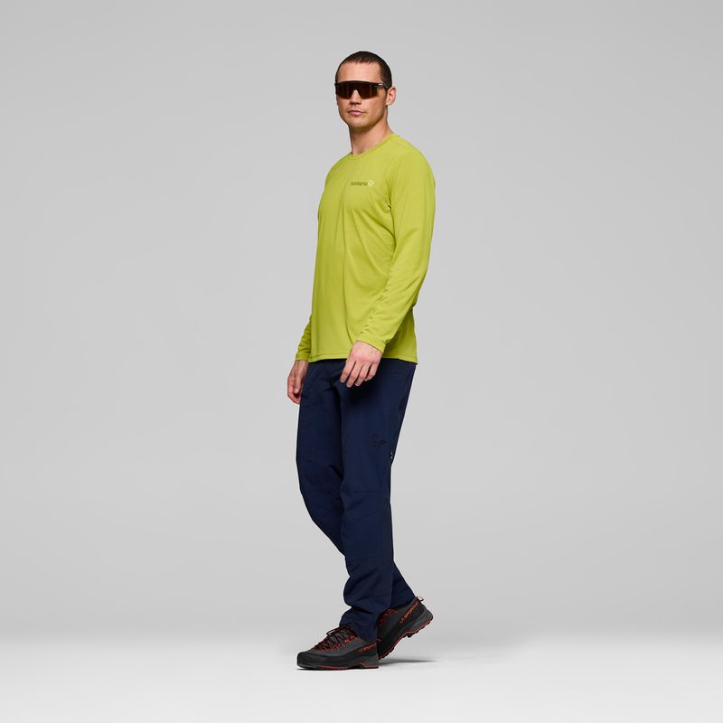 Pánske tričko longsleeve NORRONA Femund Tech golden lime 4
