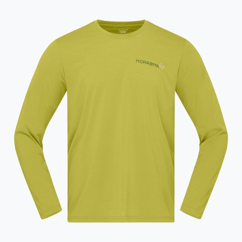 Pánske tričko longsleeve NORRONA Femund Tech golden lime 5