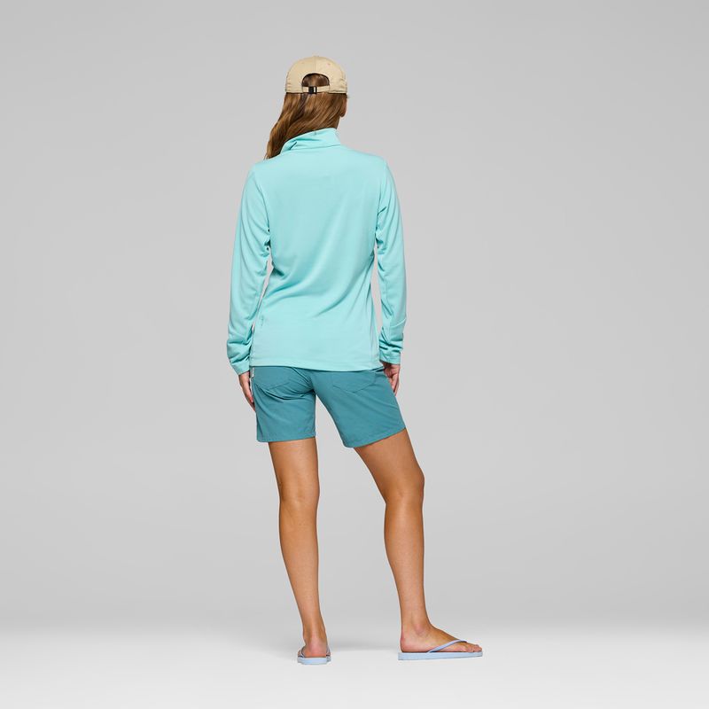 Dámska trekingová mikina NORRONA Femund Warm1 Zip Neck aqua haze/trooper 3