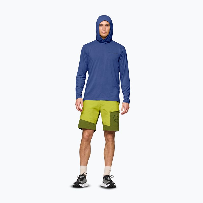 Pánska trekingová mikina NORRONA Femund Tech Hood vintage indigo 2
