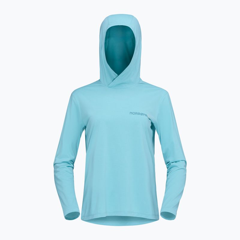 Dámska trekingová mikina NORRONA Femund Tech Hood aqua haze 6