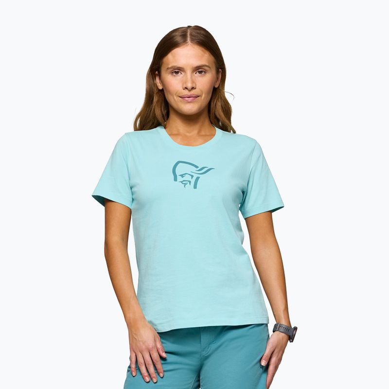Dámske tričko NORRONA Cotton Viking aqua haze