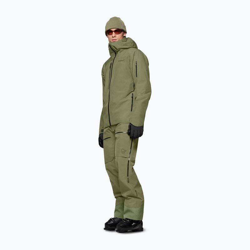Pánska lyžiarska bunda NORRONA Lofoten Gore-Tex Insulated deep lichen green 2
