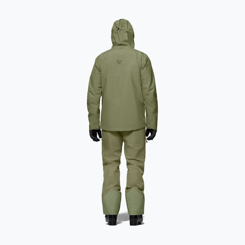 Pánska lyžiarska bunda NORRONA Lofoten Gore-Tex Insulated deep lichen green 3