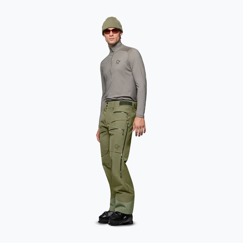Pánske lyžiarske nohavice Norrona Lofoten Gore-Tex Insulated deep lichen green 4