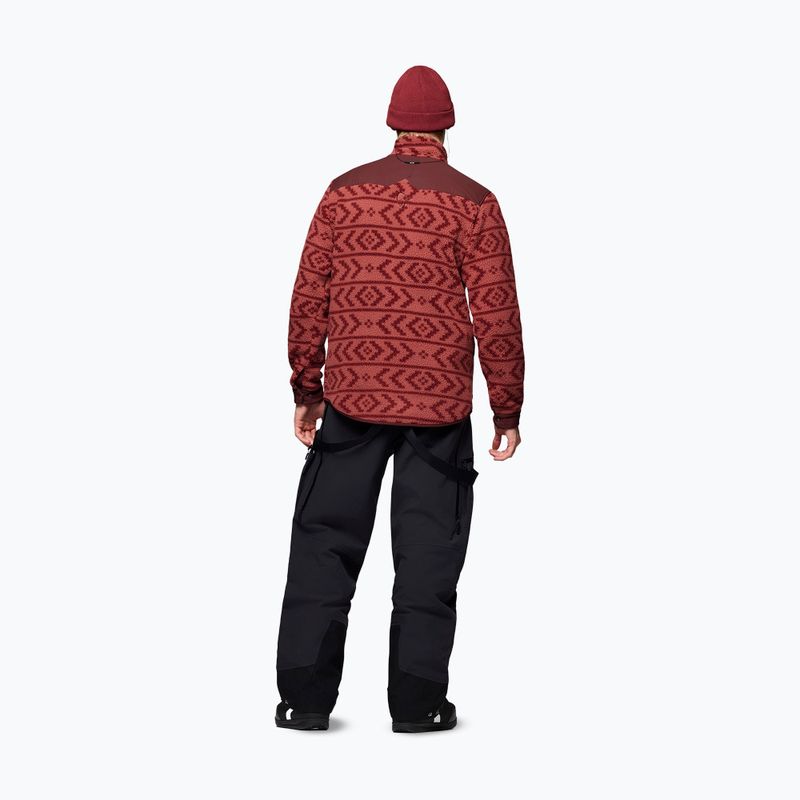 Pánska fleecová mikina Norrona Tamok Warm3 cowhide/port 3