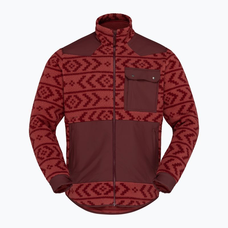 Pánska fleecová mikina Norrona Tamok Warm3 cowhide/port 5