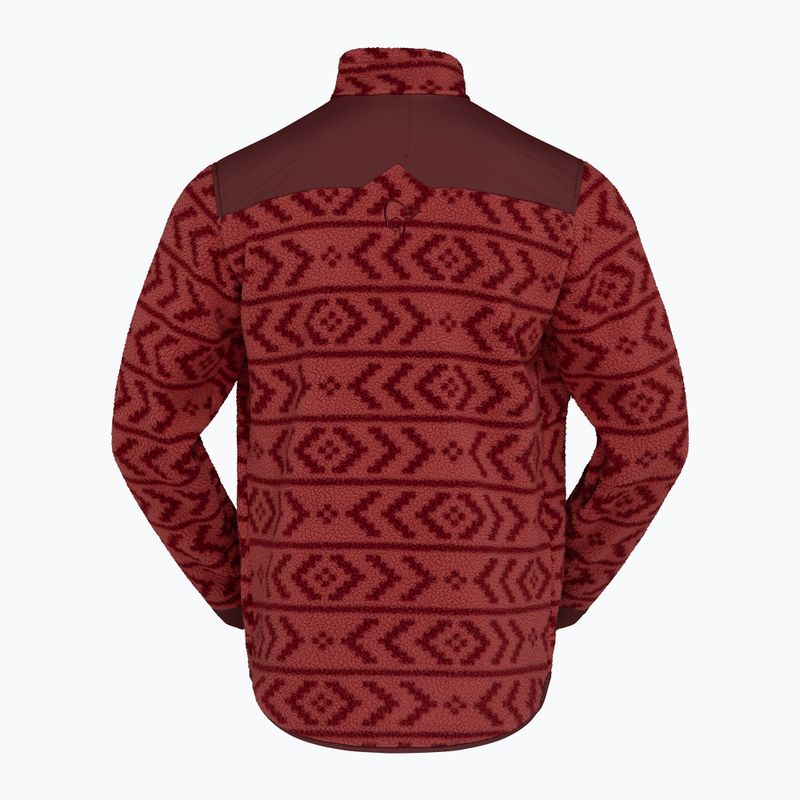 Pánska fleecová mikina Norrona Tamok Warm3 cowhide/port 6