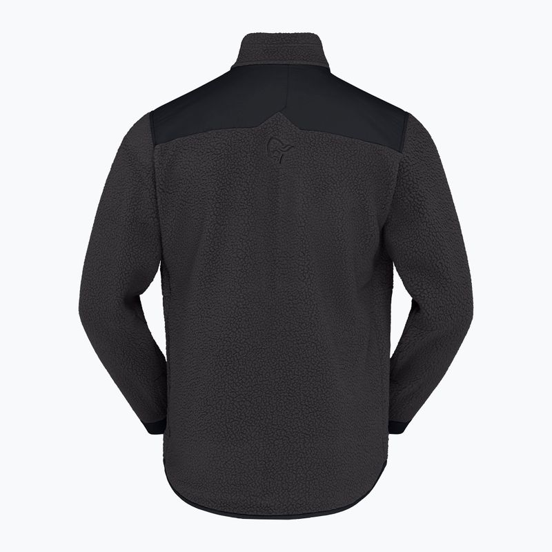 Pánska fleecová mikina Norrona Tamok Warm3 phantom/caviar black 6