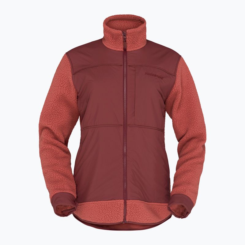 Pánska fleecová mikina Norrona Tamok Warm3 cowhide/port 5