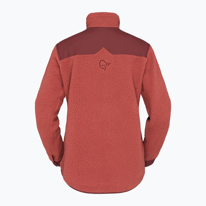 Pánska fleecová mikina Norrona Tamok Warm3 cowhide/port 6