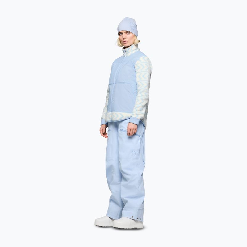 Pánska fleecová mikina Norrona Tamok Warm3 whisper white/cashmere blue 2