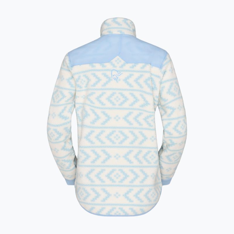 Pánska fleecová mikina Norrona Tamok Warm3 whisper white/cashmere blue 5