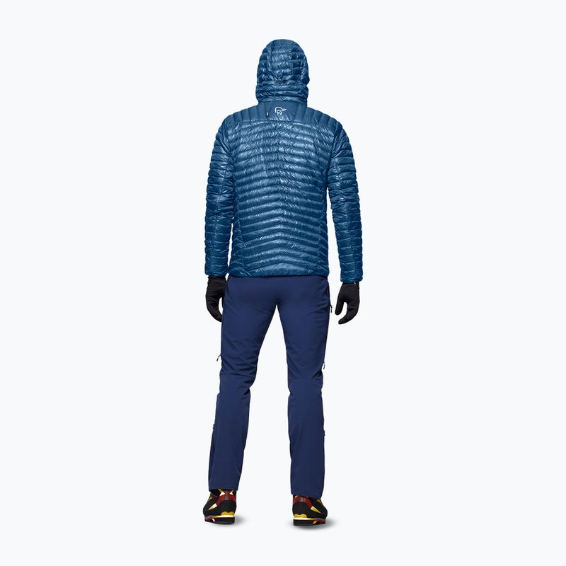 Pánska páperová bunda Norrona Trollveggen Down800 Super Light Hood dark blue 2