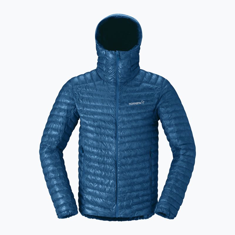 Pánska páperová bunda Norrona Trollveggen Down800 Super Light Hood dark blue 5