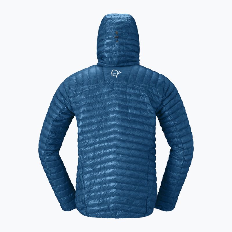 Pánska páperová bunda Norrona Trollveggen Down800 Super Light Hood dark blue 6