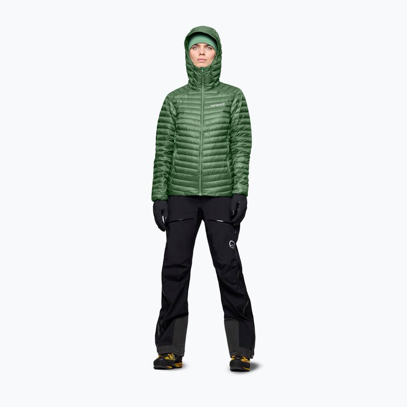 Dámska páperová bunda Norrona Trollveggen Down800 Super Light Hood Dark Ivy 2