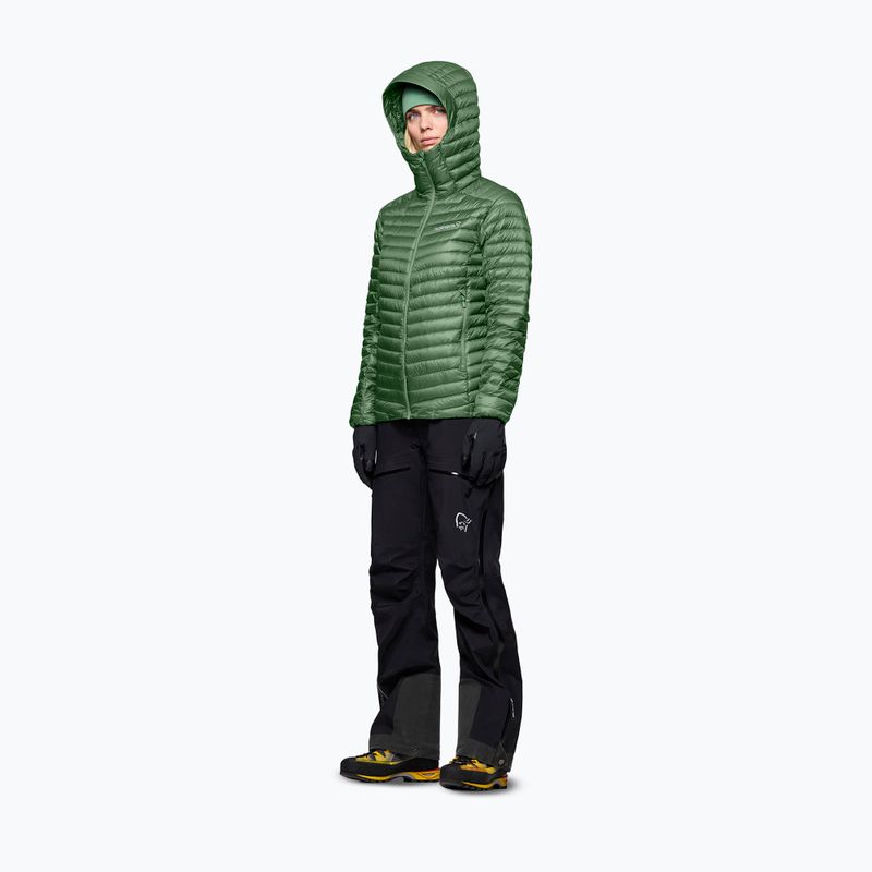 Dámska páperová bunda Norrona Trollveggen Down800 Super Light Hood Dark Ivy 4