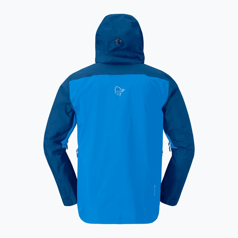 Pánska nepremokavá bunda NORRONA Falketind Gore-Tex brilliant blue/dark blue 4