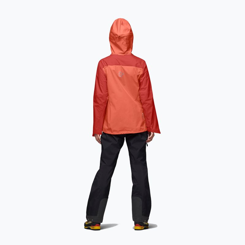 Dámska nepremokavá bunda NORRONA Falketind Gore-Tex deep sea coral/baked apple 3