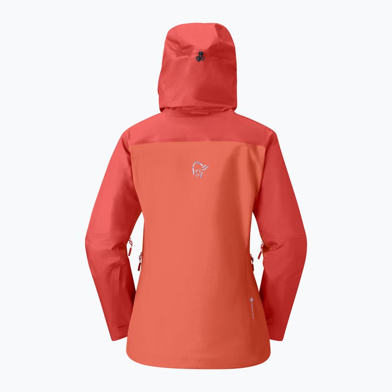 Dámska nepremokavá bunda NORRONA Falketind Gore-Tex deep sea coral/baked apple 6