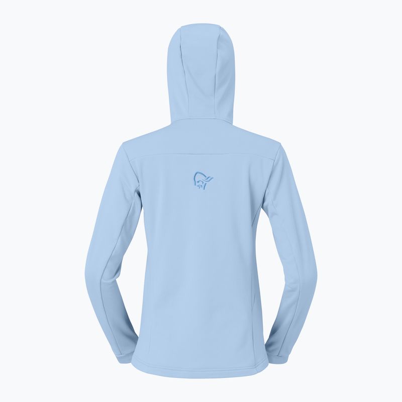 Dámska trekingová mikina NORRONA Falketind Warm2 Stretch Hood cashmere blue/allure 6