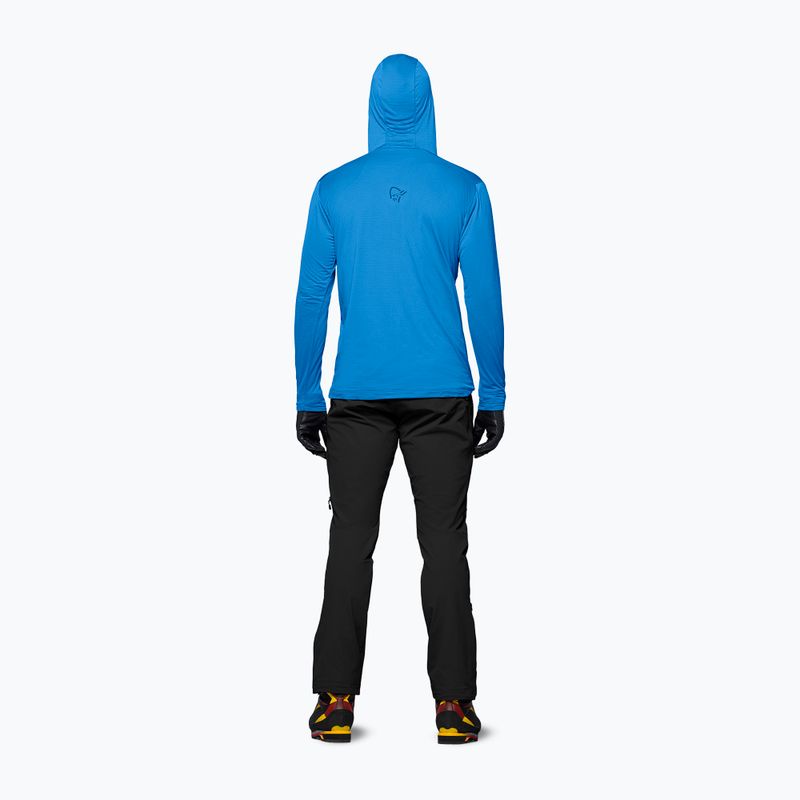 Pánska trekingová mikina NORRONA Falketind Warm1 Hood brilliant blue/dark blue 3