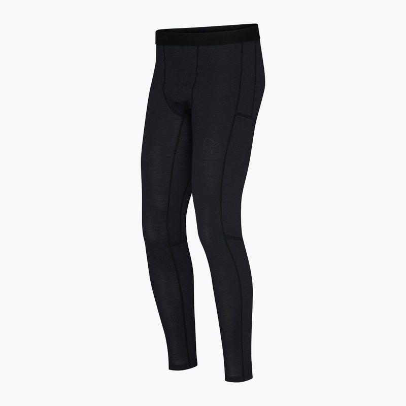 Pánske termonohavice NORRONA Falketind Equaliser Ull Long caviar black 7
