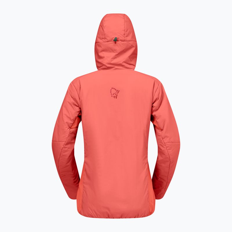 Dámska zateplená bunda NORRONA Femund Thermo60 Zip Hood deep sea coral 6
