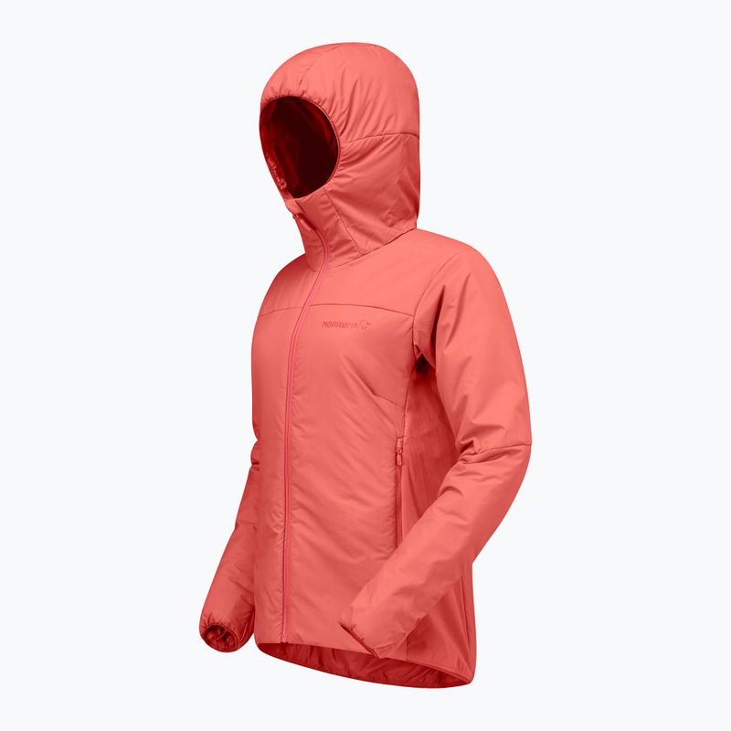 Dámska zateplená bunda NORRONA Femund Thermo60 Zip Hood deep sea coral 7
