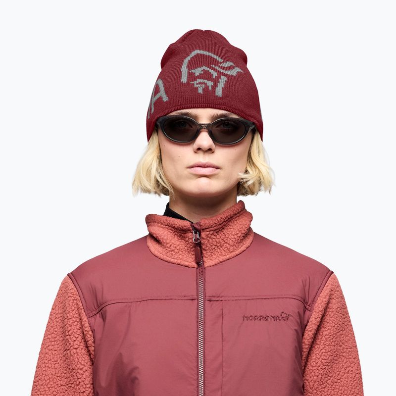 Zimná čiapka NORRONA MerinoUll Logo Beanie port 2
