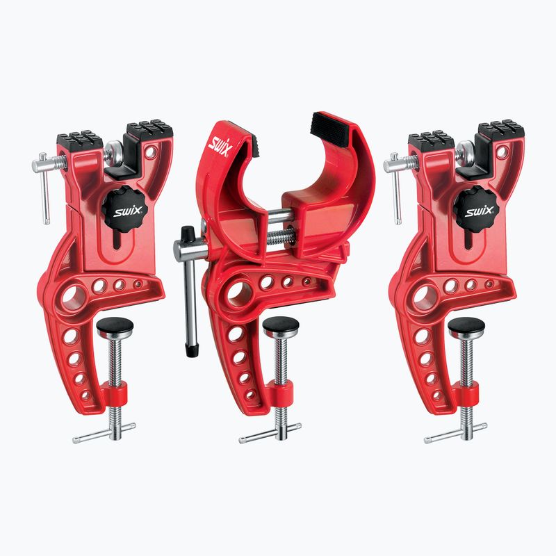 Zverák na zjazdové lyžovanie Swix T149-5 3-Parts červený T149-5