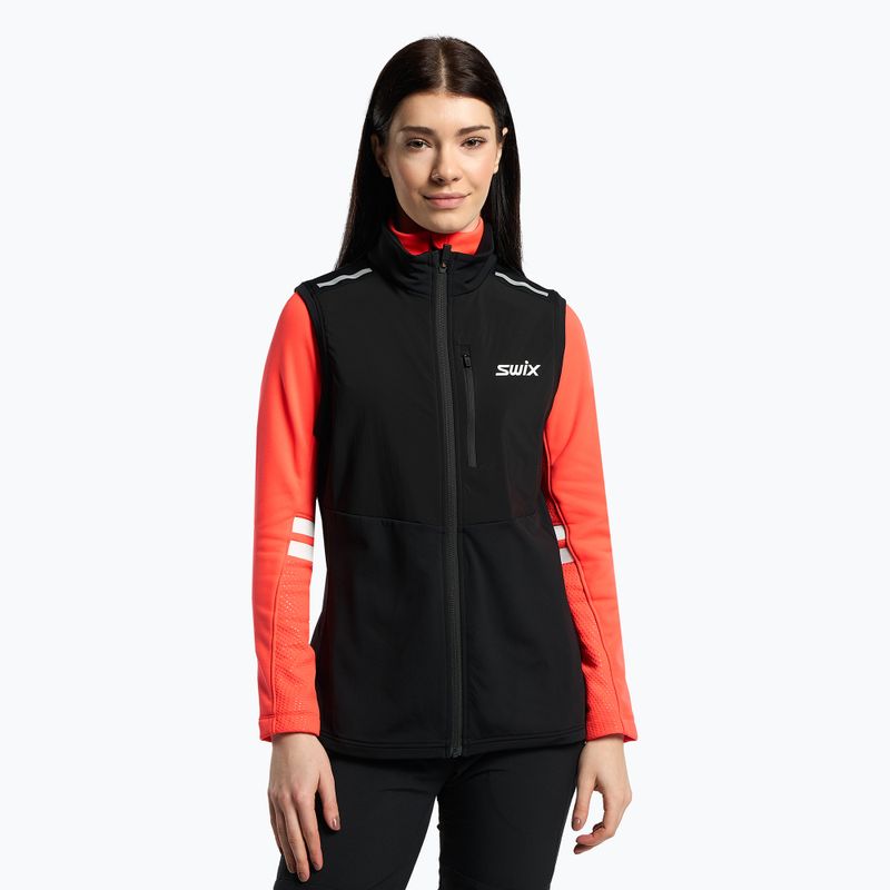 Dámska lyžiarska vesta Swix Focus Warm čierna 11216-1-XS