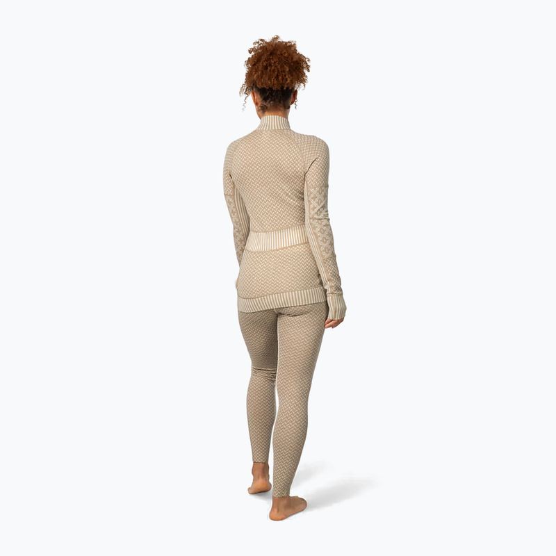 Dámska termo bielizeň KARI TRAA Smekker Half Zip mocha 2