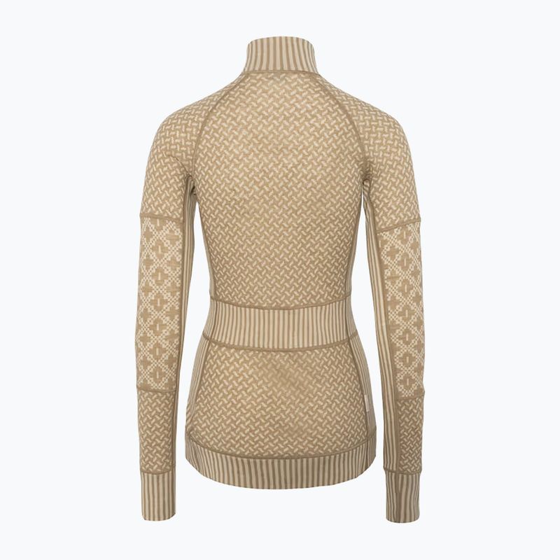 Dámska termo bielizeň KARI TRAA Smekker Half Zip mocha 4