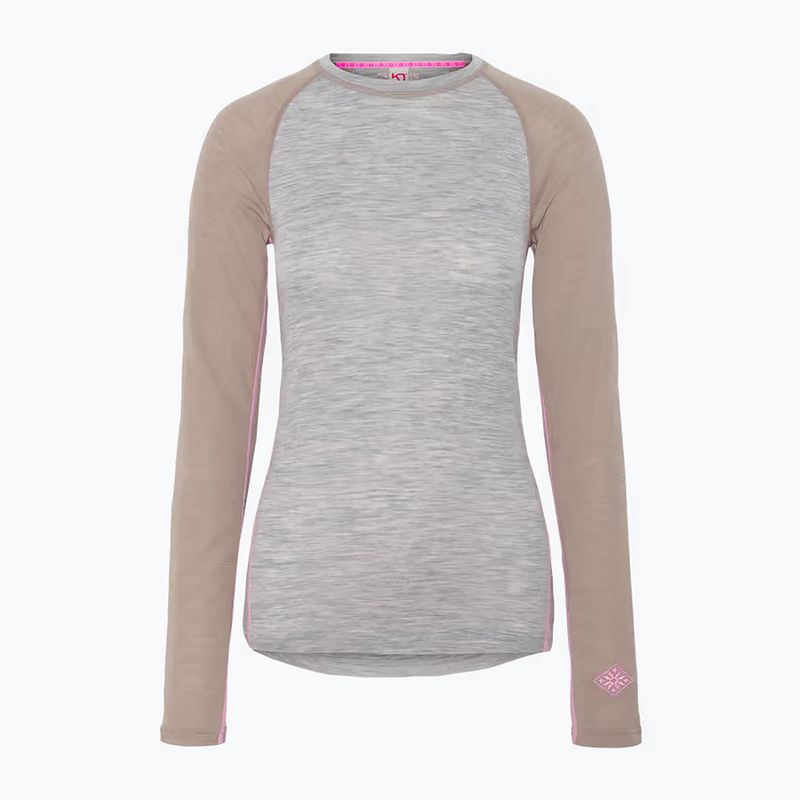 Dámska termo súprava KARI TRAA Kaia light grey melange 2