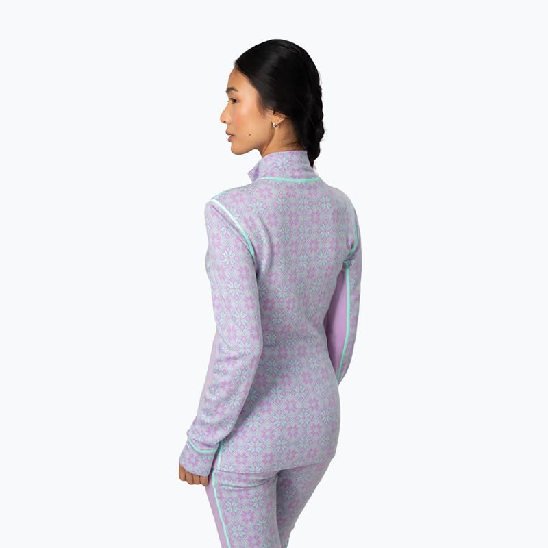 Dámska termo bielizeň KARI TRAA Rose Half Zip lily 3